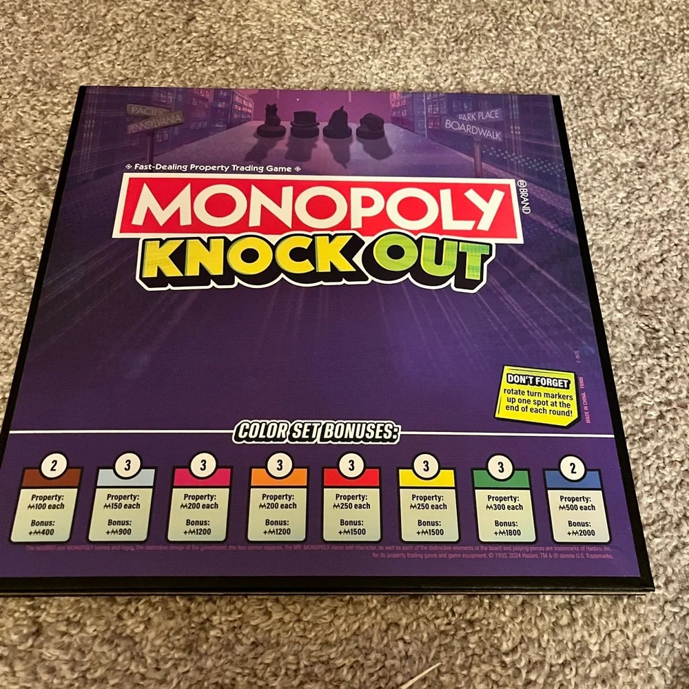 Monopoly Knock Out Game by Hasbro